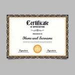 Certificado con Marcos Decorativos